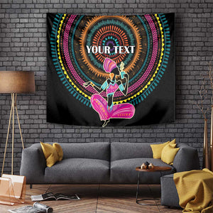 Personalized Africa Tapestry Beautiful Black Woman