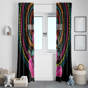 Personalized Africa Window Curtain Beautiful Black Woman