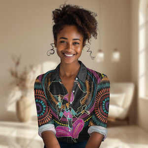 Personalized Africa Women Casual Shirt Beautiful Black Woman