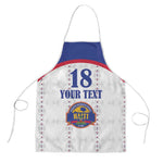 Custom Afro-Haitians Football Pride Apron Les Grenadiers Veve Vodou White Version