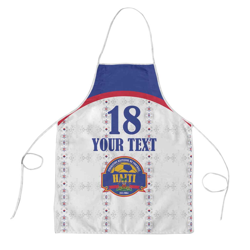 Custom Afro-Haitians Football Pride Apron Les Grenadiers Veve Vodou White Version