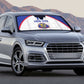 Custom Afro-Haitians Football Pride Auto Sun Shade Les Grenadiers Veve Vodou White Version