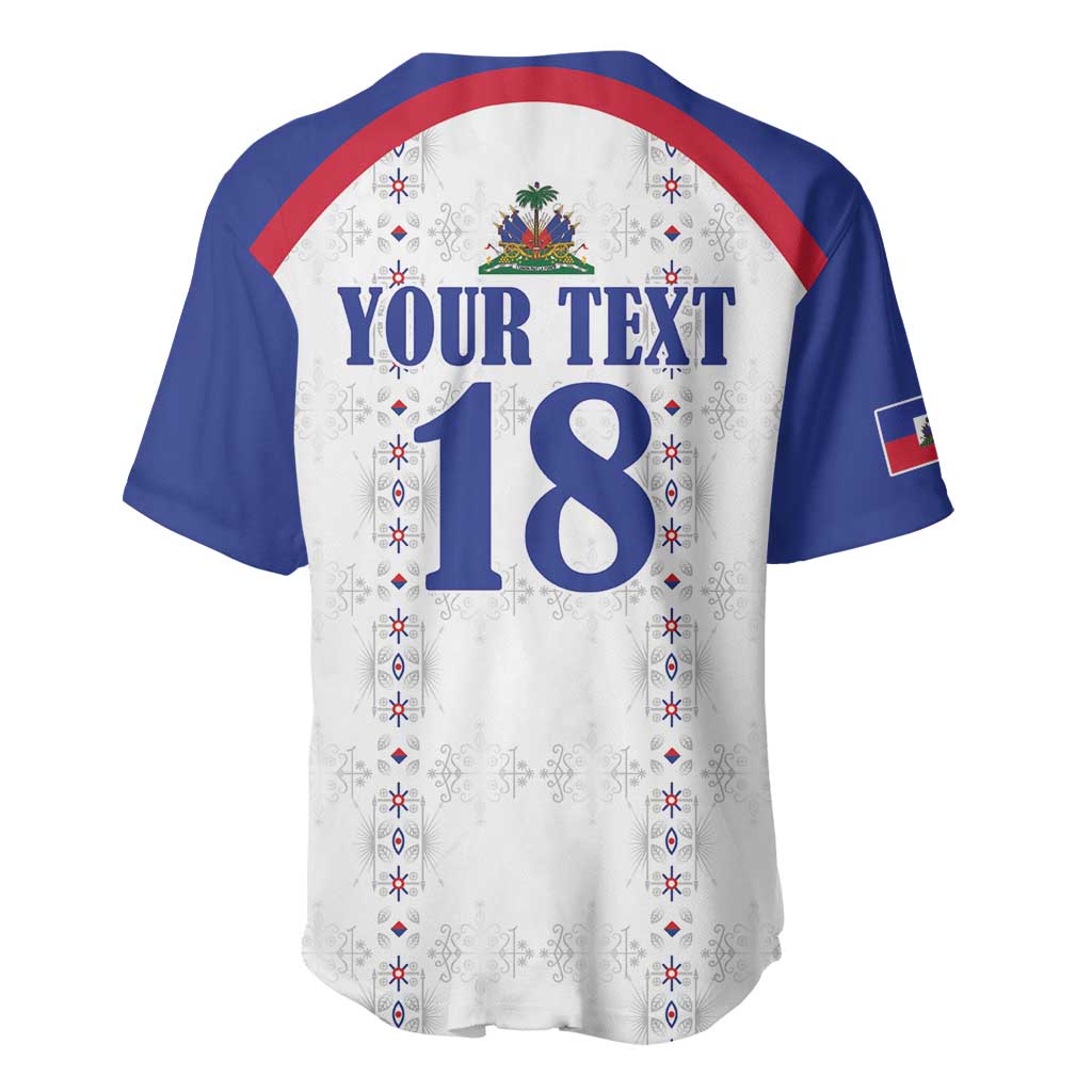 Custom Afro-Haitians Football Pride Baseball Jersey Les Grenadiers Veve Vodou White Version LT18