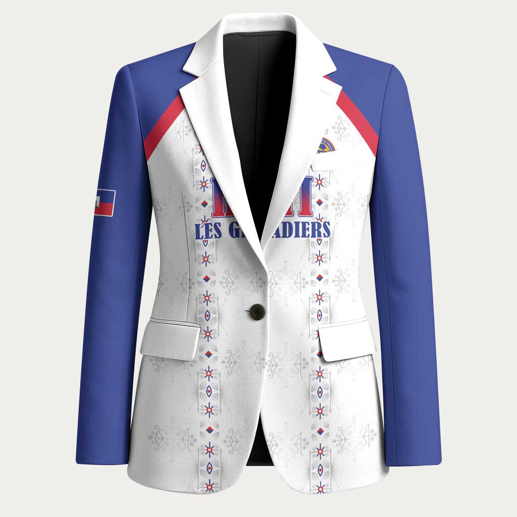 Custom Afro-Haitians Football Pride Blazer Les Grenadiers Veve Vodou White Version