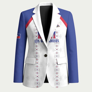 Custom Afro-Haitians Football Pride Blazer Les Grenadiers Veve Vodou White Version
