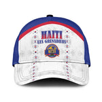 Afro-Haitians Football Pride Classic Cap Les Grenadiers Veve Vodou White Version - African Pride