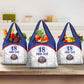 Custom Afro-Haitians Football Pride Grocery Bag Les Grenadiers Veve Vodou White Version - African Pride