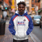 Custom Afro-Haitians Football Pride Hoodie Les Grenadiers Veve Vodou White Version - African Pride