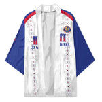 Custom Afro-Haitians Football Pride Kimono Les Grenadiers Veve Vodou White Version