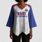 Custom Afro-Haitians Football Pride Kimono Sleeve Blouse Les Grenadiers Veve Vodou White Version