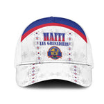 Afro-Haitians Football Pride Mesh Trucker Cap Les Grenadiers Veve Vodou White Version - African Pride