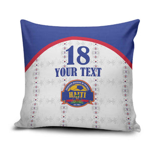 Custom Afro-Haitians Football Pride Pillow Cover Les Grenadiers Veve Vodou White Version