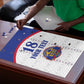 Custom Afro-Haitians Football Pride Puzzle Les Grenadiers Veve Vodou White Version