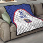 Custom Afro-Haitians Football Pride Quilt Les Grenadiers Veve Vodou White Version - African Pride
