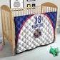 Custom Afro-Haitians Football Pride Quilt Les Grenadiers Veve Vodou White Version - African Pride