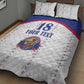Custom Afro-Haitians Football Pride Quilt Bed Set Les Grenadiers Veve Vodou White Version - African Pride