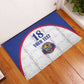 Custom Afro-Haitians Football Pride Rubber Doormat Les Grenadiers Veve Vodou White Version - African Pride