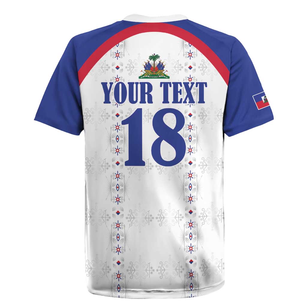 Custom Afro-Haitians Football Pride Rugby Jersey Les Grenadiers Veve Vodou White Version LT18