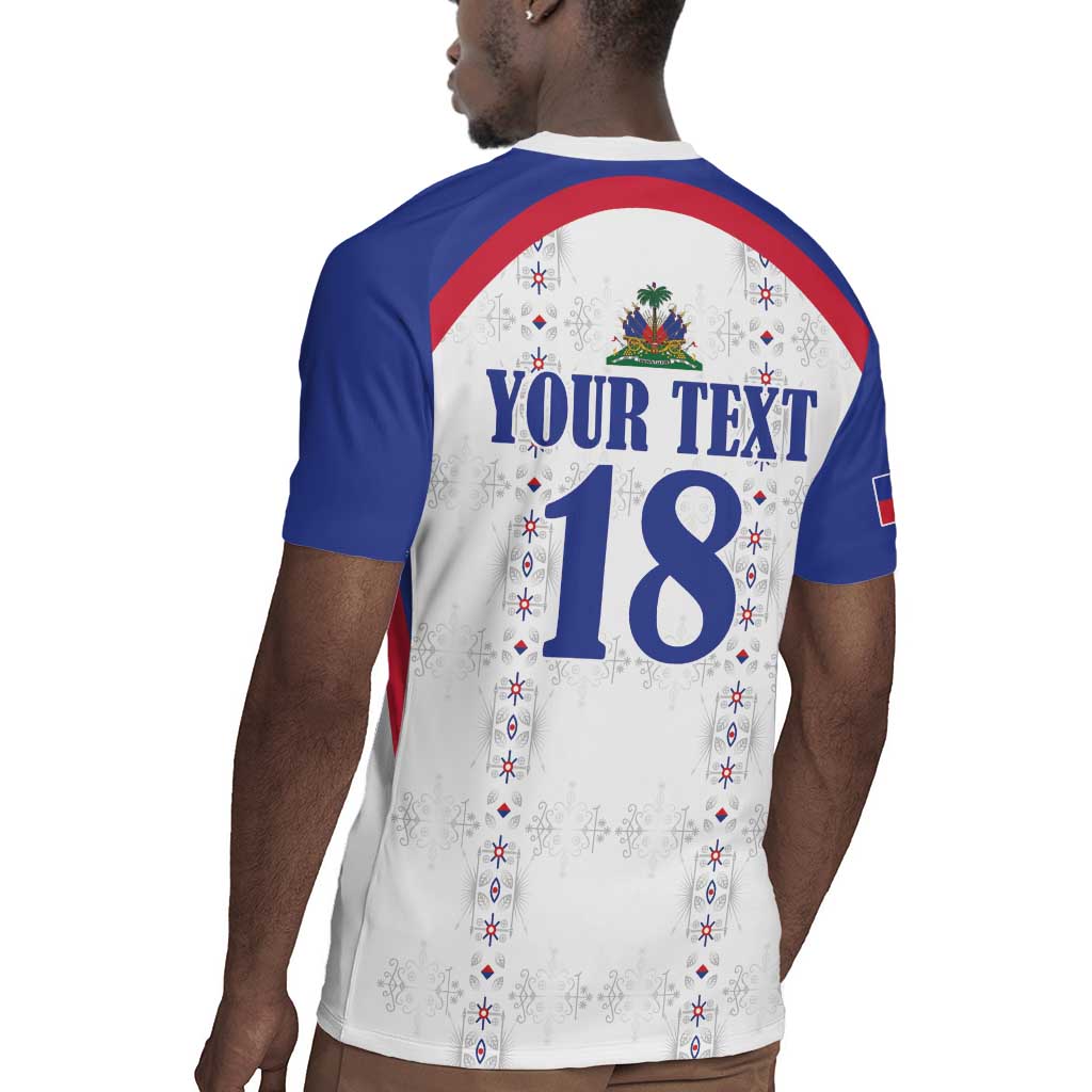 Custom Afro-Haitians Football Pride Rugby Jersey Les Grenadiers Veve Vodou White Version LT18