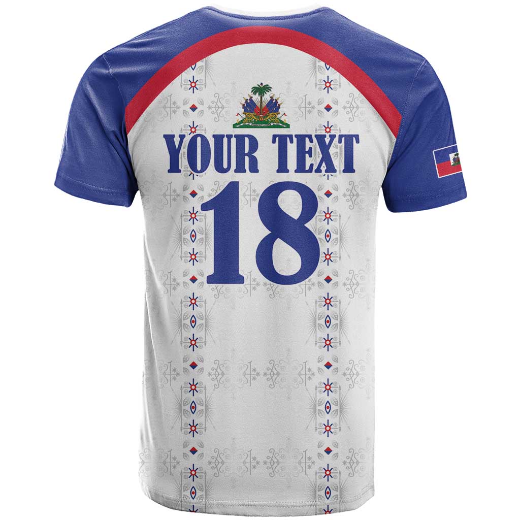 Custom Afro-Haitians Football Pride T shirt Les Grenadiers Veve Vodou White Version LT18