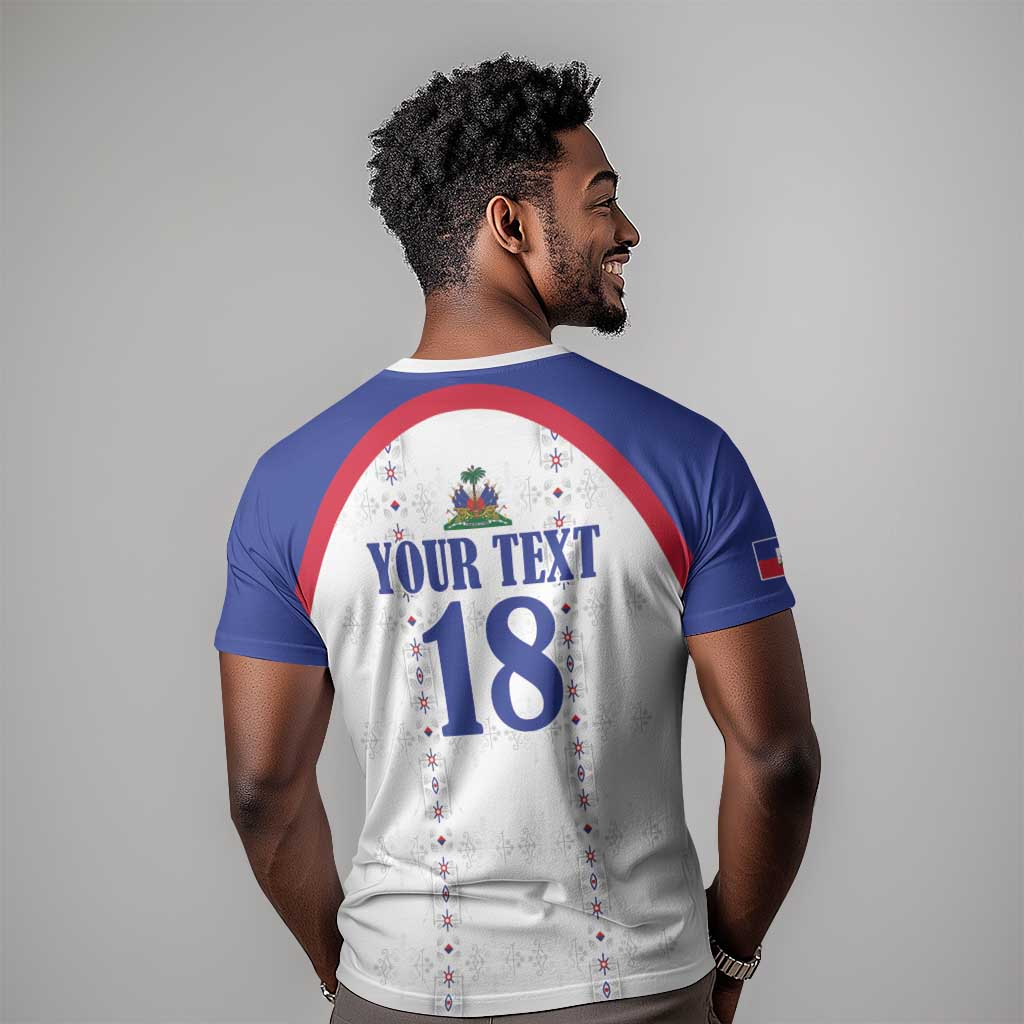 Custom Afro-Haitians Football Pride T shirt Les Grenadiers Veve Vodou White Version LT18