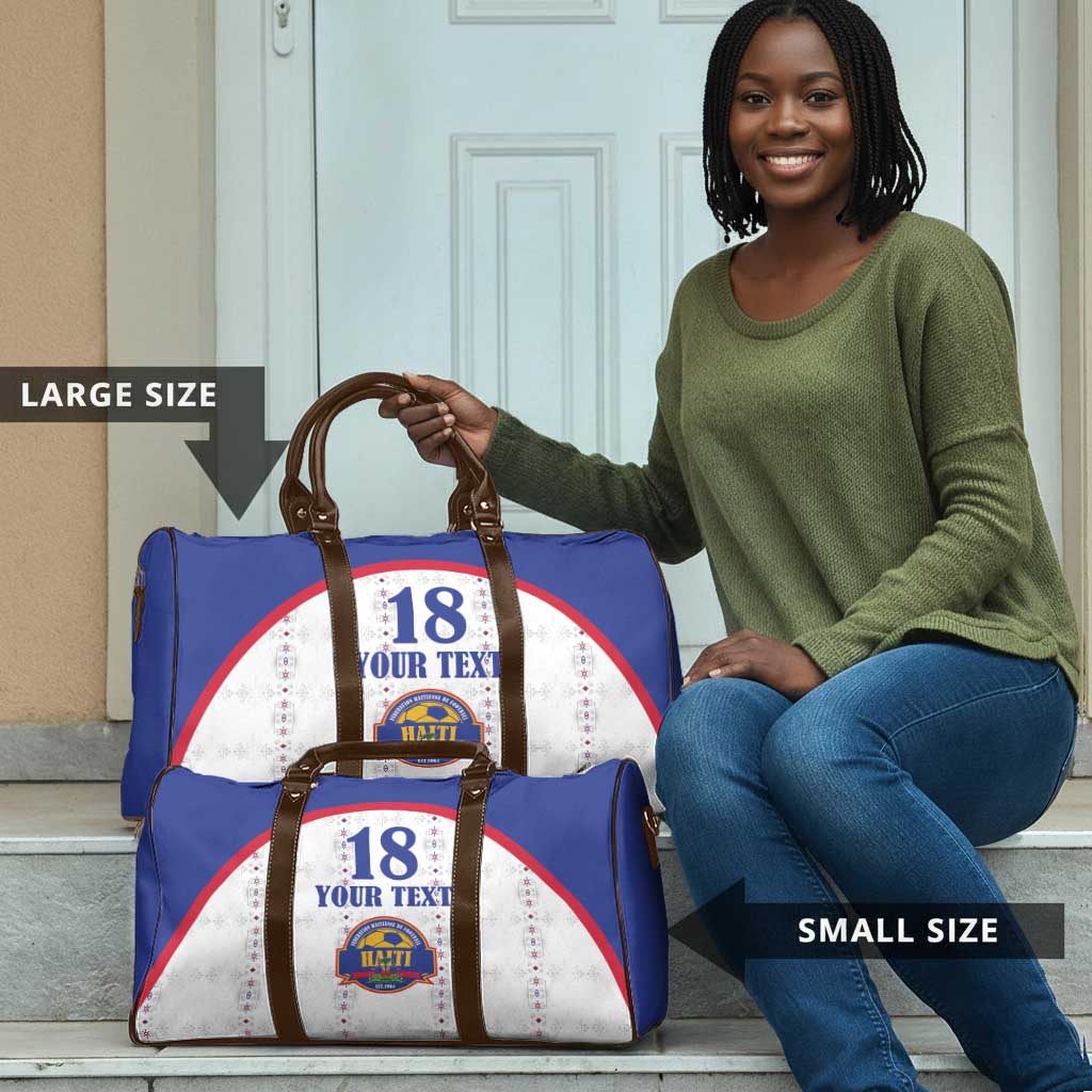 Custom Afro-Haitians Football Pride Travel Bag Les Grenadiers Veve Vodou White Version