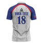 Custom Afro-Haitians Football Pride Zipper Polo Shirt Les Grenadiers Veve Vodou White Version
