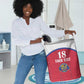 Custom Afro-Haitians Football Pride Laundry Basket Les Grenadiers Veve Vodou Red Version - African Pride