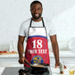 Custom Afro-Haitians Football Pride Apron Les Grenadiers Veve Vodou Red Version