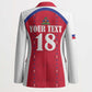 Custom Afro-Haitians Football Pride Blazer Les Grenadiers Veve Vodou Red Version