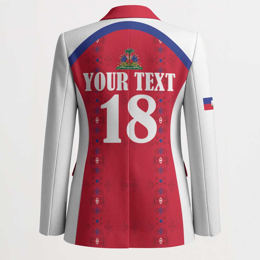 Custom Afro-Haitians Football Pride Blazer Les Grenadiers Veve Vodou Red Version