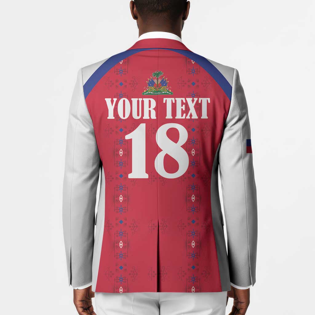 Custom Afro-Haitians Football Pride Blazer Les Grenadiers Veve Vodou Red Version