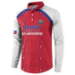 Custom Afro-Haitians Football Pride Button Sweatshirt Les Grenadiers Veve Vodou Red Version