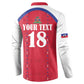 Custom Afro-Haitians Football Pride Button Sweatshirt Les Grenadiers Veve Vodou Red Version