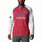 Custom Afro-Haitians Football Pride Button Sweatshirt Les Grenadiers Veve Vodou Red Version
