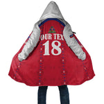 Custom Afro-Haitians Football Pride Cloak Les Grenadiers Veve Vodou Red Version
