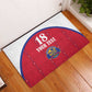 Custom Afro-Haitians Football Pride Rubber Doormat Les Grenadiers Veve Vodou Red Version - African Pride