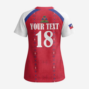 Custom Afro-Haitians Football Pride Scrub Top Les Grenadiers Veve Vodou Red Version - African Pride