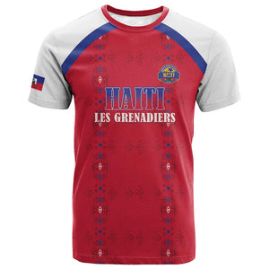 Custom Afro-Haitians Football Pride T shirt Les Grenadiers Veve Vodou Red Version LT18