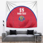Custom Afro-Haitians Football Pride Tapestry Les Grenadiers Veve Vodou Red Version - African Pride
