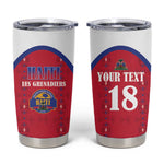 Custom Afro-Haitians Football Pride Tumbler Cup Les Grenadiers Veve Vodou Red Version - African Pride