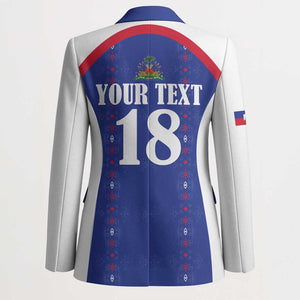Custom Afro-Haitians Football Pride Blazer Les Grenadiers Veve Vodou Blue Version