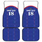 Custom Afro-Haitians Football Pride Car Mats Les Grenadiers Veve Vodou Blue Version - African Pride