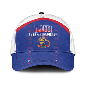 Afro-Haitians Football Pride Classic Cap Les Grenadiers Veve Vodou Blue Version - African Pride