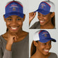 Afro-Haitians Football Pride Classic Cap Les Grenadiers Veve Vodou Blue Version - African Pride
