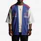 Custom Afro-Haitians Football Pride Kimono Les Grenadiers Veve Vodou Blue Version