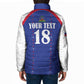 Custom Afro-Haitians Football Pride Padded Jacket Les Grenadiers Veve Vodou Blue Version