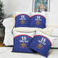 Custom Afro-Haitians Football Pride Pillow Cover Les Grenadiers Veve Vodou Blue Version