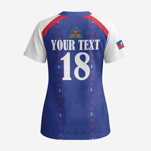 Custom Afro-Haitians Football Pride Scrub Top Les Grenadiers Veve Vodou Blue Version - African Pride