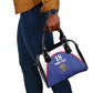 Custom Afro-Haitians Football Pride Shoulder Handbag Les Grenadiers Veve Vodou Blue Version - African Pride